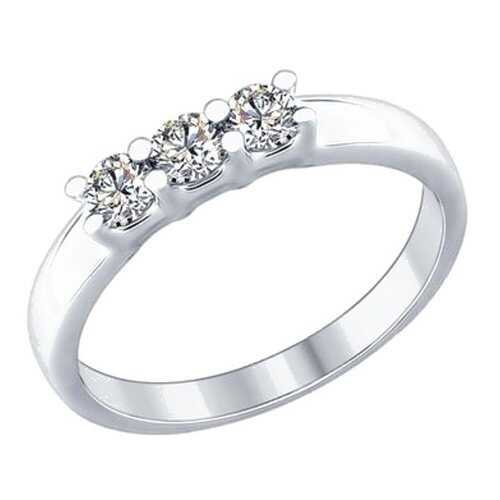 Кольцо женское SOKOLOV из серебра со Swarovski Zirconia 89010053 р.18.5 в Вальтера