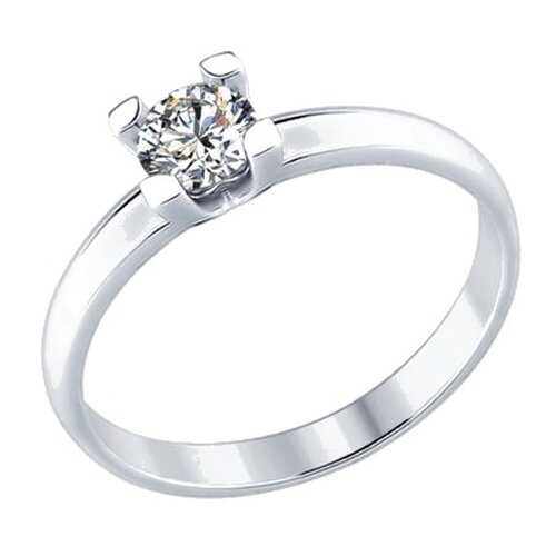 Кольцо женское SOKOLOV из серебра со Swarovski Zirconia 89010056 р.18.5 в Вальтера