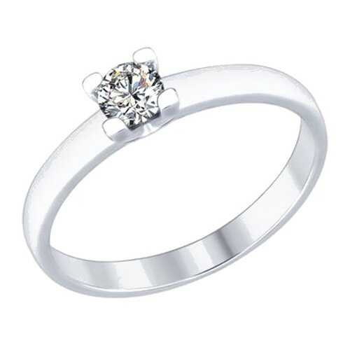 Кольцо женское SOKOLOV из серебра со Swarovski Zirconia 89010060 р.18.5 в Вальтера