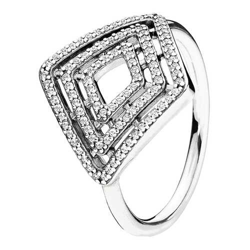 Кольцо женское Геометрия PANDORA 196210CZ прозрачное р.16 в Вальтера