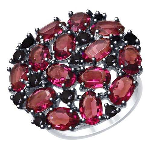 Кольцо женское SOKOLOV из серебра с кристаллами Swarovski и фианитами 94012682 р.19 в Вальтера