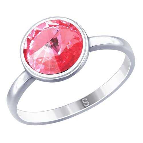 Кольцо женское SOKOLOV из серебра с кристаллом Swarovski 94012601 р.19 в Вальтера