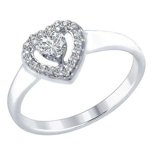Кольцо женское SOKOLOV из серебра со Swarovski Zirconia 89010068 р.18 в Вальтера