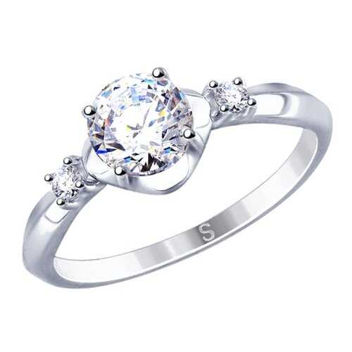 Кольцо женское SOKOLOV из серебра со Swarovski Zirconia 89010116 р.17 в Вальтера