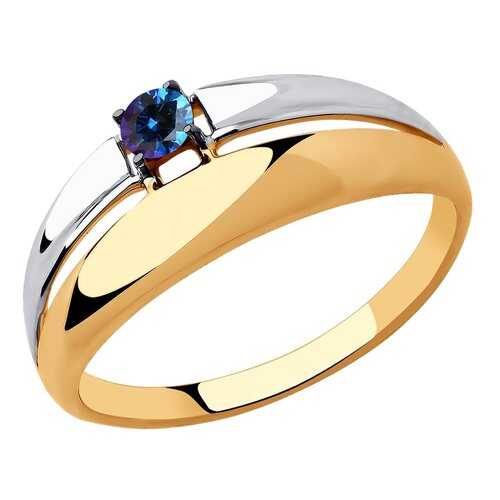 Кольцо женское SOKOLOV из золота с синим Swarovski Zirconia 81010446 р.19.5 в Вальтера