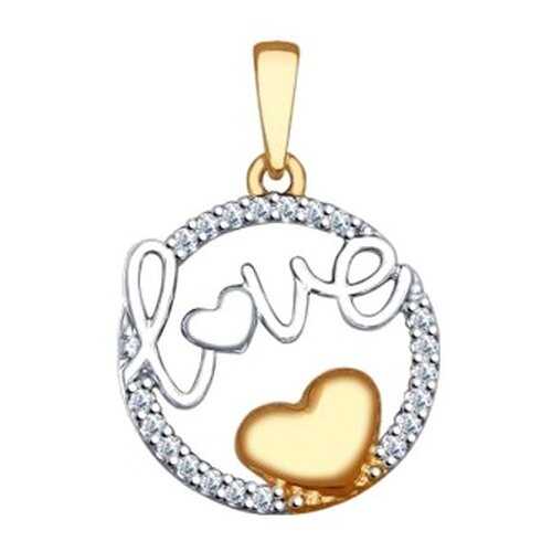 Подвеска «Love» с фианитами SOKOLOV 93030326 в Вальтера