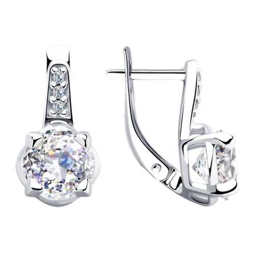 Серьги SOKOLOV из серебра со Swarovski Zirconia 89020118 в Вальтера