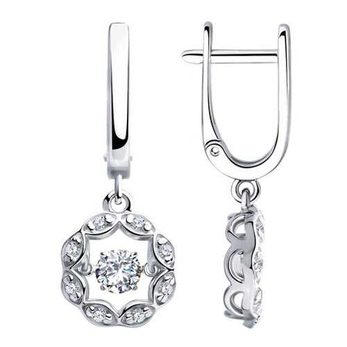 Серьги SOKOLOV из серебра со Swarovski Zirconia 89020129 в Вальтера