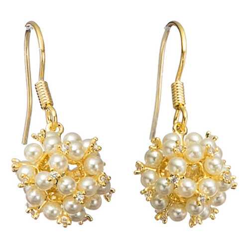Серьги Corona Style B005E1126260 золотистые в Вальтера