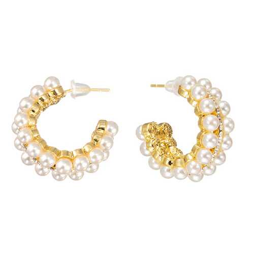 Серьги Corona Style B005E1127085 золотистые в Вальтера