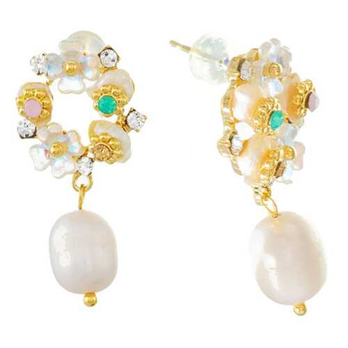 Серьги Corona Style B006E11066 золотистые в Вальтера