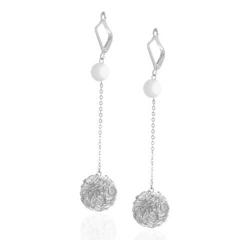 Серьги Lattrice 53577618 белые в Вальтера