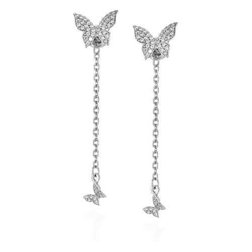 Серьги Lattrice 94601002 серебристые в Вальтера