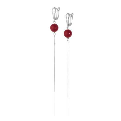 Серьги Lattrice, вставка коралл, артикул 54655563 в Вальтера
