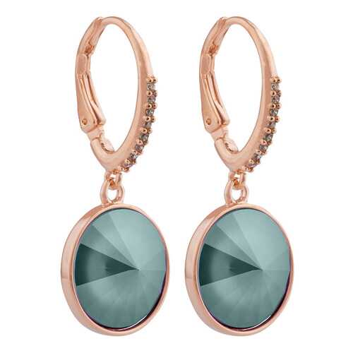 Серьги женские Fiore Luna A1709.18 зеленые/золотистые в Вальтера