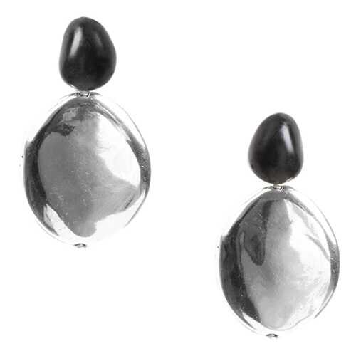 Серьги женские ORI TAO OT-12-29043 серебристые/черные в Вальтера